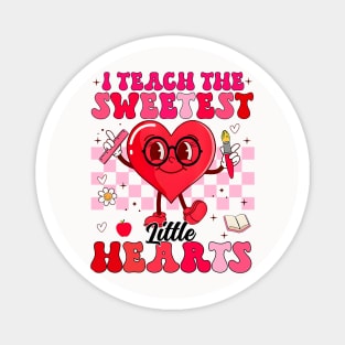 I Teach The Sweetest Little Hearts Valentines Day Teachers Magnet